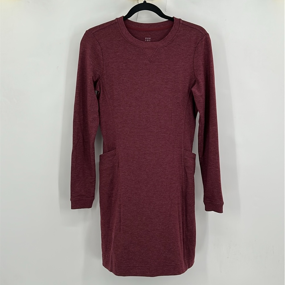 Title Nine Burgundy Long Sleeve NBD Dress